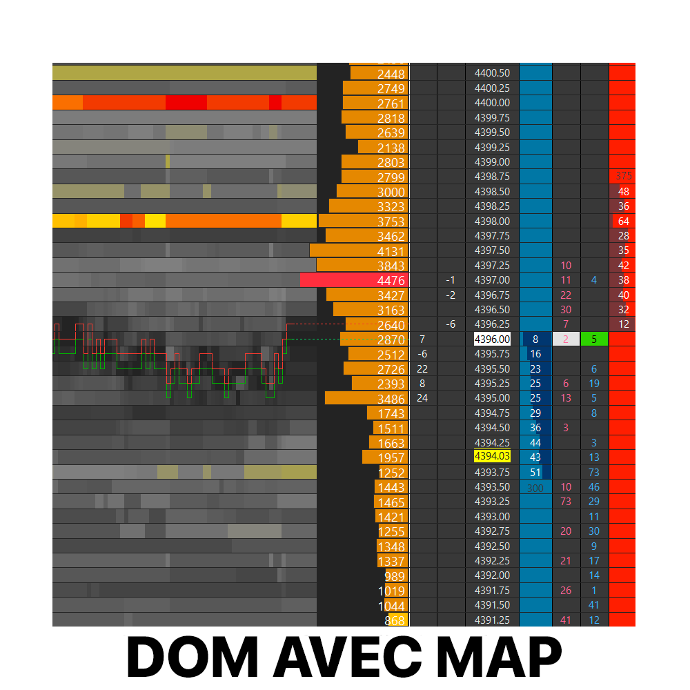 DOM with map - black version